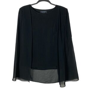 Marciano black cape blouse